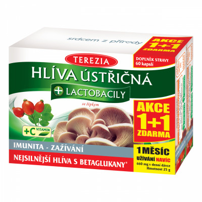 Terezia Company Hlíva ústřičná s lactobacily 120 tablet