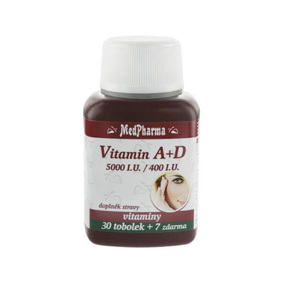 MedPharma Vitamín A+D (5000 I.U./400 I.U.) tob.37