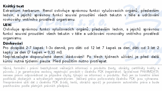 Renol bylinný koncentrát 30 ml