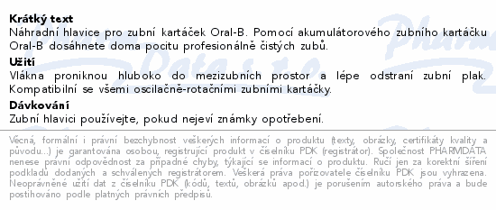 Oral-B kartáčkové hlavice EB 50 Cross action 4ks