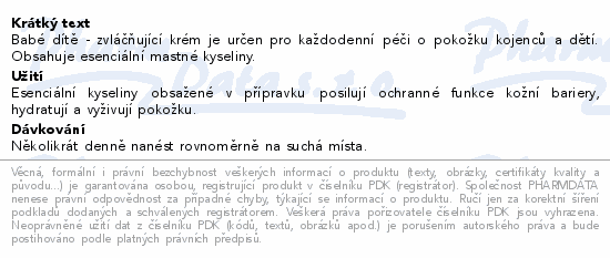 BABÉ Zvláčňující krém Kids 200ml