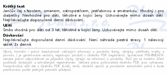 Jančův čaj Sacharofit 20x1g nálev.sáčky