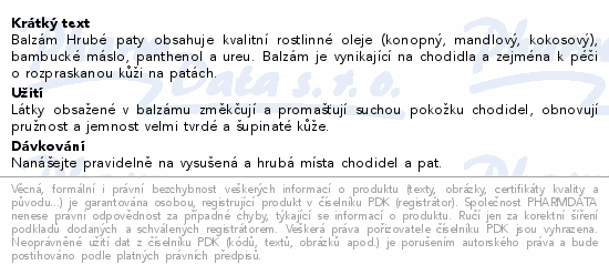 Dr.Popov Regenerační balzám Hrubé paty 50ml