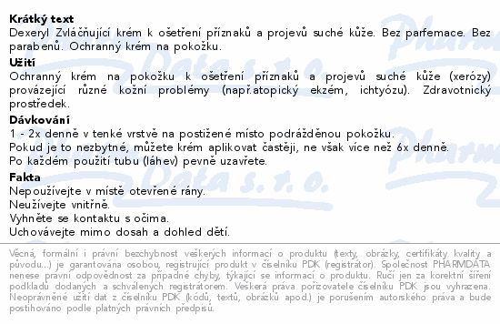 DEXERYL Krém zvláčňující na suchou kůži 500g