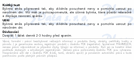 LEROS Radostné usínání konopí&vlčí mák n.s.20x1g