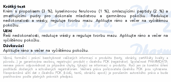 INSTITUT ESTHEDERM INTENSIVE PROPOLIS+ Sérum pro odstranění nedokonalostí pleti s kyselinou salicylovou 30 ml