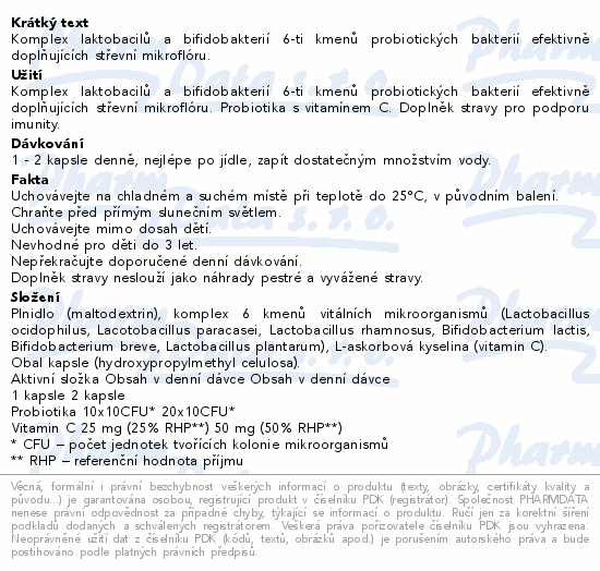 Probio Imun Probiotika+vit.C cps.30 AGmed