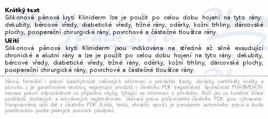 Superabsorpční obvaz Kliniderm 20x30cm 10ks