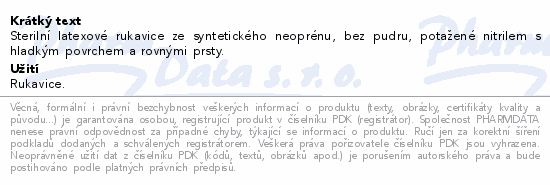 PROTEXIS ESSENTIAL LATEX 200párů velikost 7.5