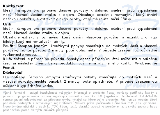 PHYTO PHYTOCYANE Šampon proti vyp.vlasů žen 250ml