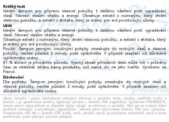 PHYTO PHYTOCYANE-MEN Šam.proti vyp.vlasů muž 250ml